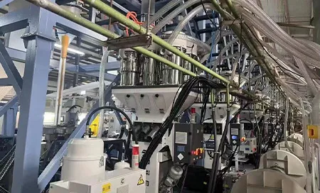 Industrial setting with machinery and equipment