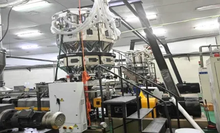 Industrial setting with advanced machinery